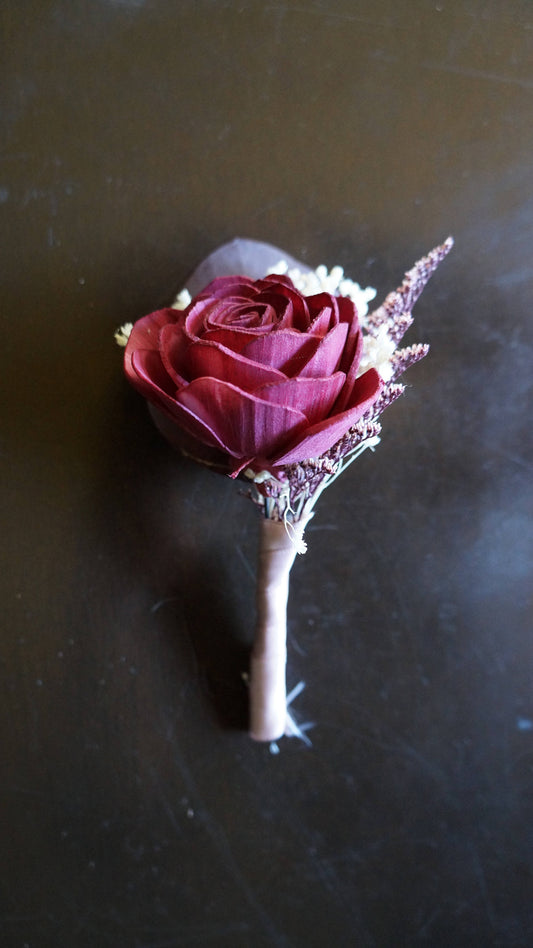 Victorian Sola Flower Boutonniere
