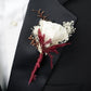 Red Velvet Cake Sola Flower Boutonniere