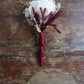 Red Velvet Cake Sola Flower Boutonniere