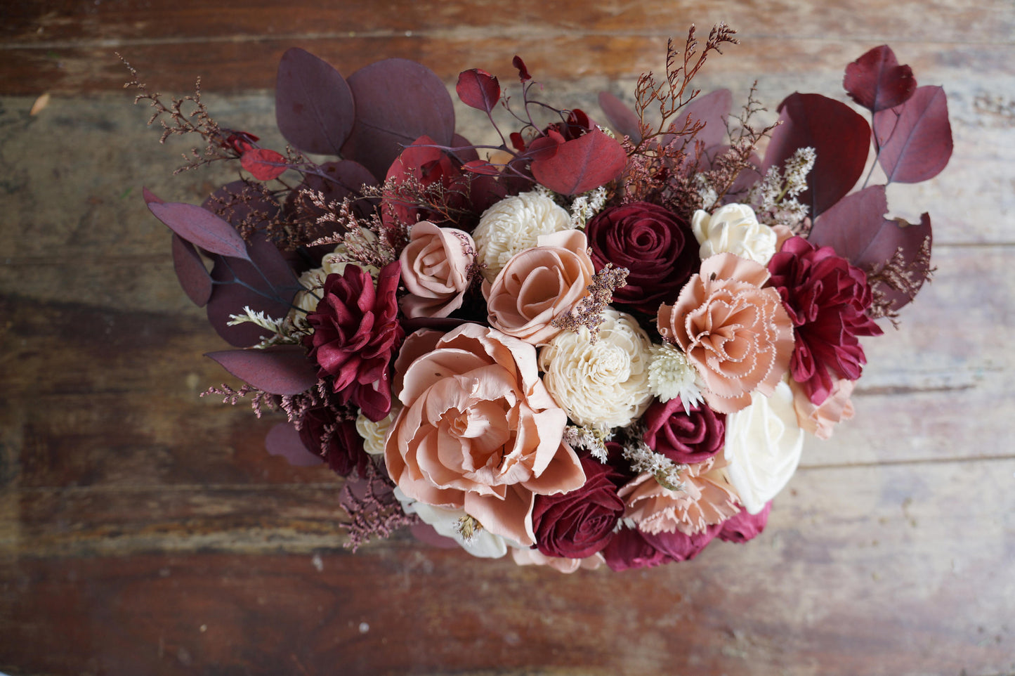 Victorian Wood Flower Bouquet