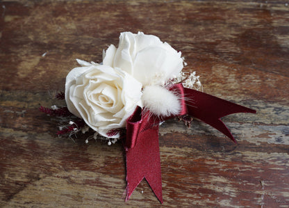 Red Velvet Cake Sola Flower Corsage
