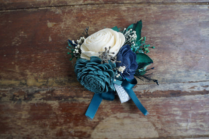 Sea Glass Sola Flower Corsage