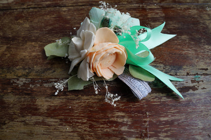 Mint Sorbet Sola Flower Corsage