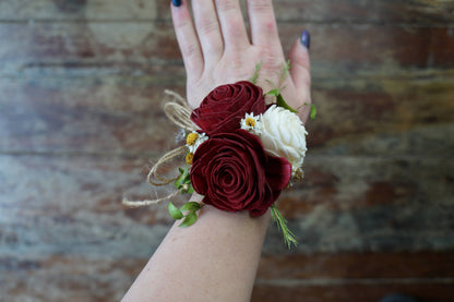 Rustic Rose Sola Flower Corsage