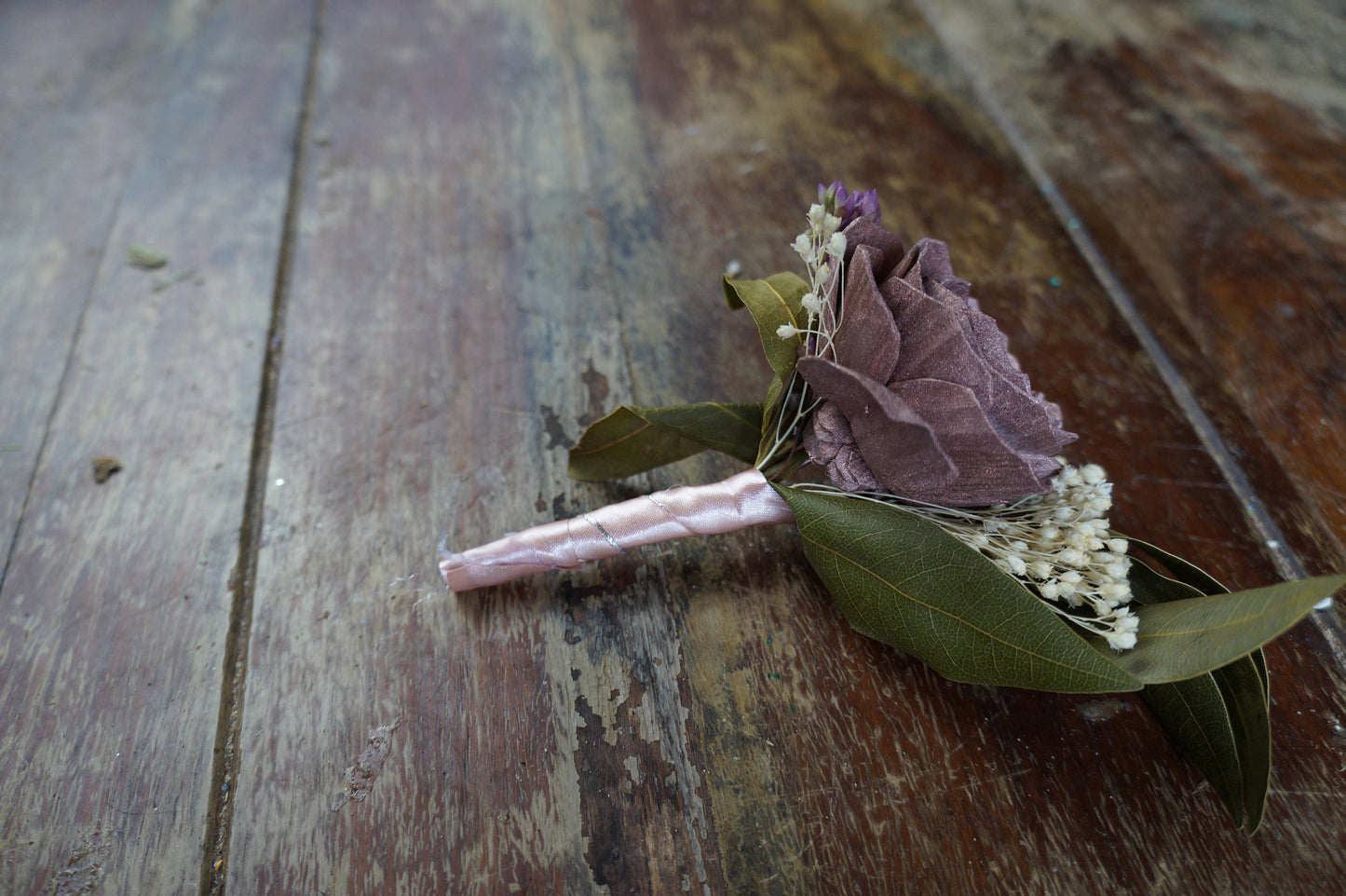 Provencal Jardin Sola Flower Boutonniere// Wood Flower Boutonniere