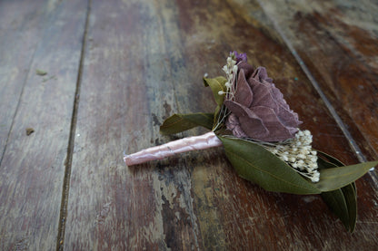 Provencal Jardin Sola Flower Boutonniere// Wood Flower Boutonniere