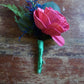 Bejewelled Wood Flower Boutonniere