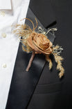 Vanilla Latte Sola Flower Boutonniere