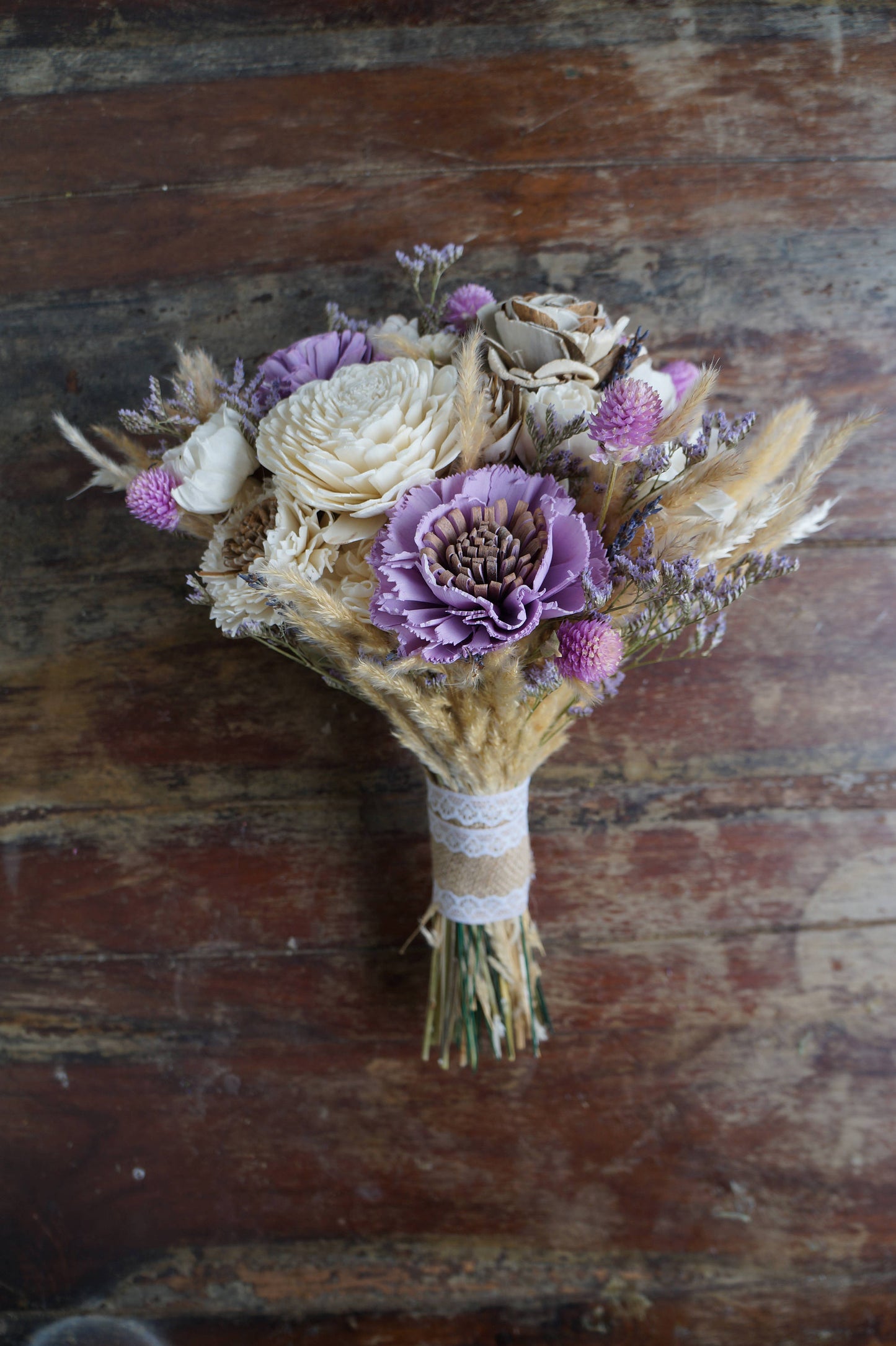 Lavender Dreams Wood Flower Bouquet