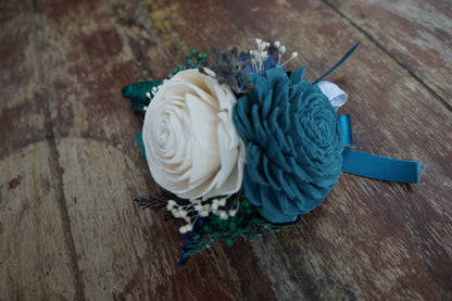 Sea Glass Sola Flower Corsage