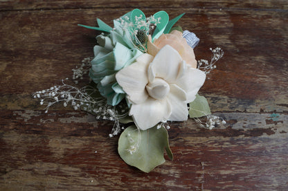 Mint Sorbet Sola Flower Corsage