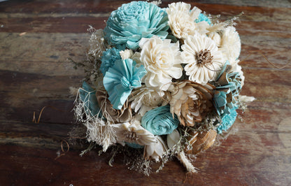 It's A Boy! Sola Flower Bouquet // Wood Flower Bouquet, Keepsake Wood Flower Bouquet, Babyshower Bouquet