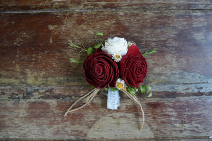 Rustic Rose Sola Flower Corsage
