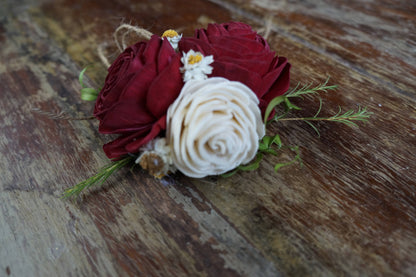Rustic Rose Sola Flower Corsage