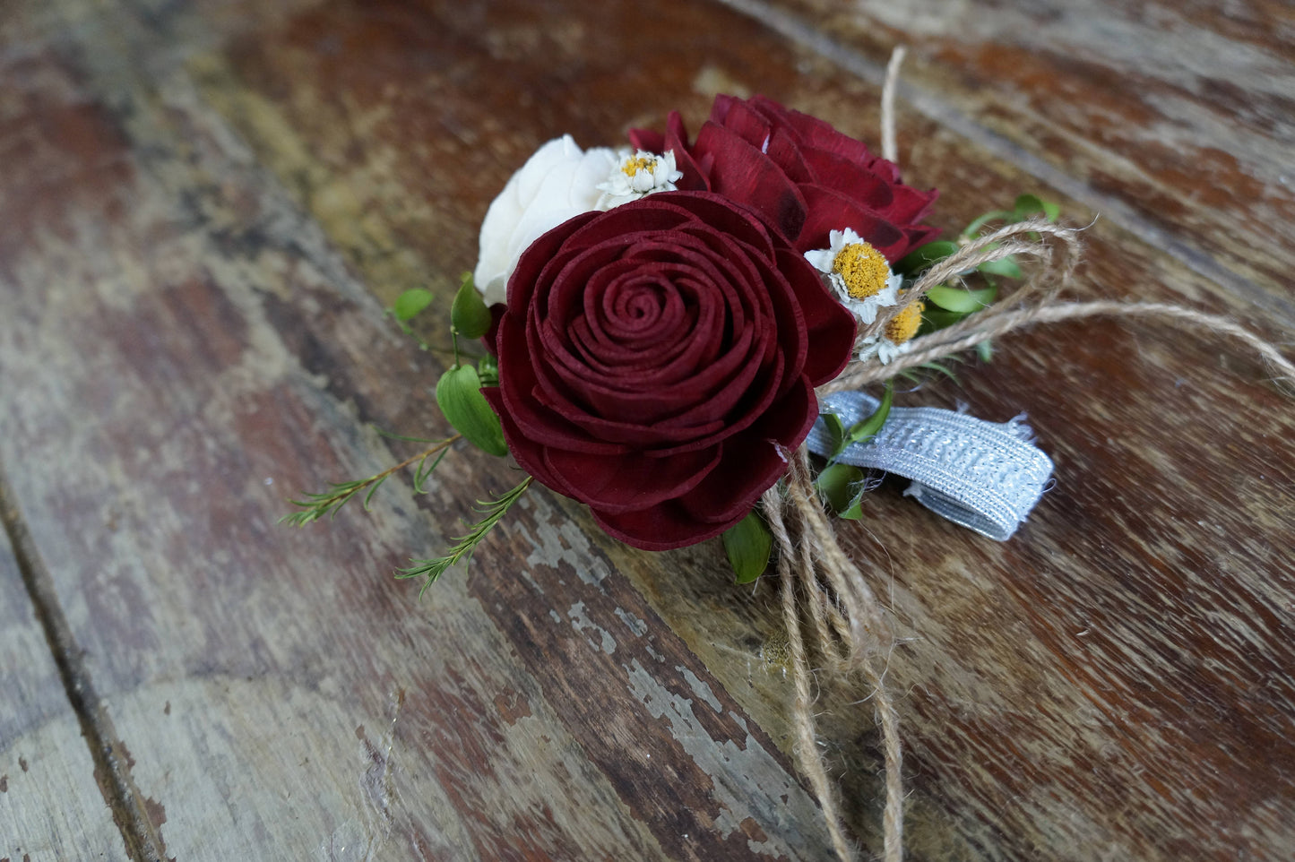 Rustic Rose Sola Flower Corsage