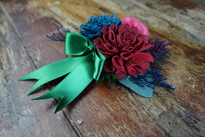 Bejewelled Sola Flower Corsage