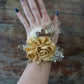 Vanilla Latte Wood Flower Corsage