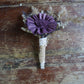 Sugar Plum Sola Flower Boutonniere