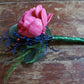 Bejewelled Wood Flower Boutonniere