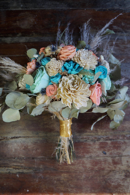 Desert Oasis Wood Flower Bouquet
