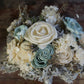 Something Blue Wood Flower Bouquet