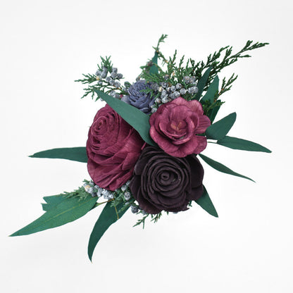 Berry and Plum Rose Sola Flower Vase Arrangement