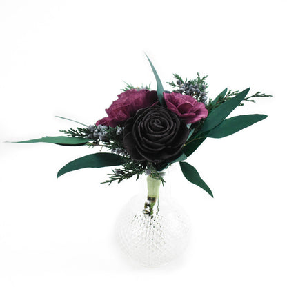 Berry and Plum Rose Sola Flower Vase Arrangement