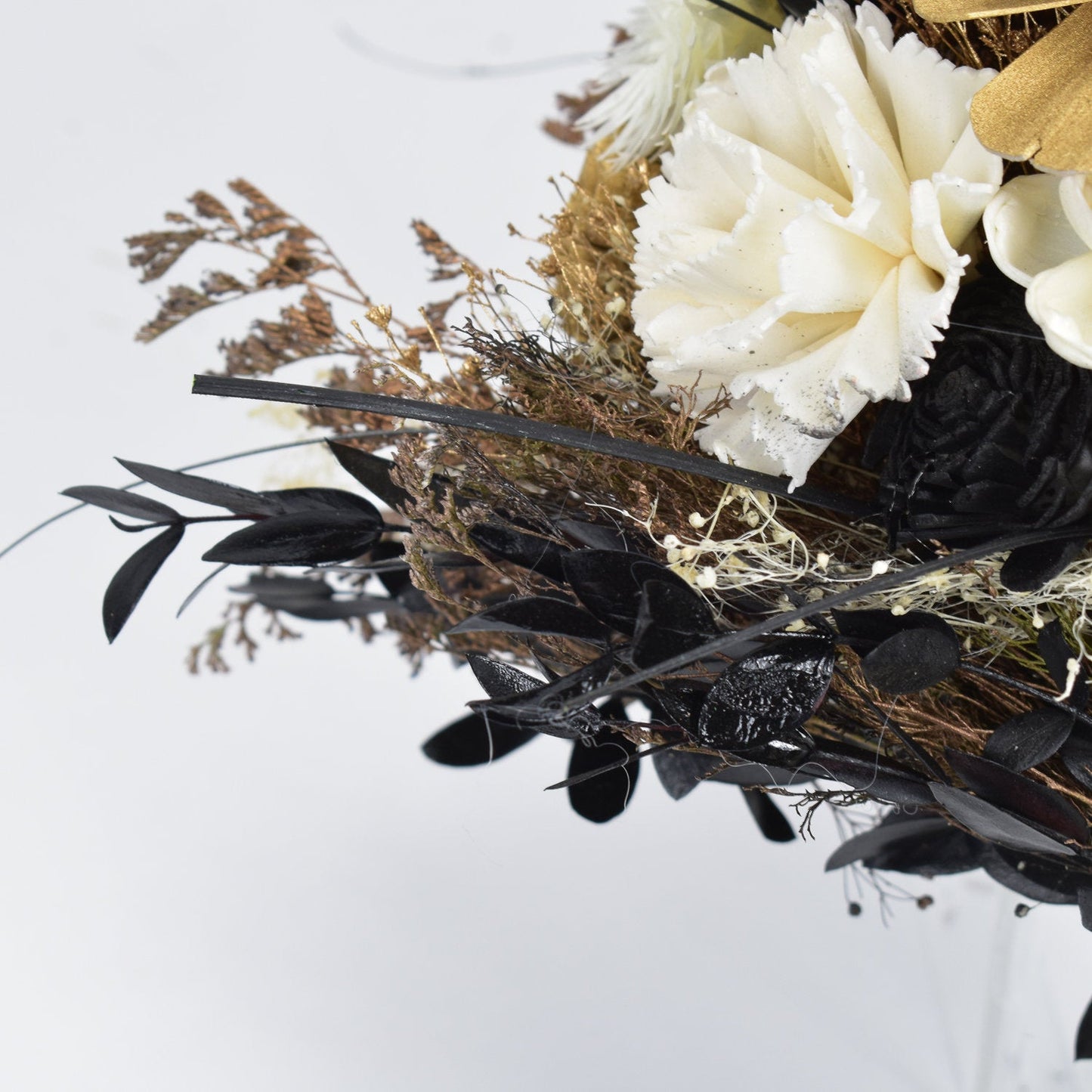 Black Tie Affair Wood Flower Bouquet