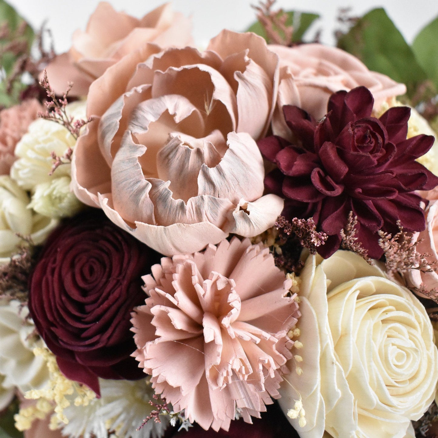 Bella Roma Wood Flower Bouquet