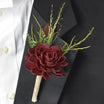 Marsala Wine Sola Flower Boutonniere