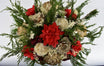 Christmas Floral Arrangement, Rustic Tin Arrangement, Christmas Sola Flowers, Christmas Decor, Christmas Gift, Christmas Arrangement