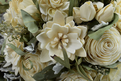 Tuscan Charm Wood Flower Bouquet Collection