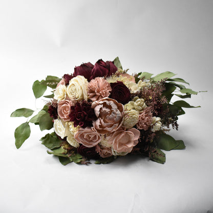 Bella Roma Wood Flower Bouquet