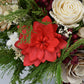 Christmas Floral Arrangement, Rustic Tin Arrangement, Christmas Sola Flowers, Christmas Decor, Christmas Gift, Christmas Arrangement