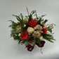 Christmas Floral Arrangement, Rustic Tin Arrangement, Christmas Sola Flowers, Christmas Decor, Christmas Gift, Christmas Arrangement