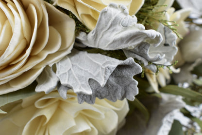 Tuscan Charm Wood Flower Bouquet Collection
