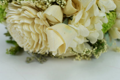 Key Lime Wood Flower Bouquet