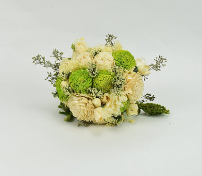 Key Lime Wood Flower Bouquet