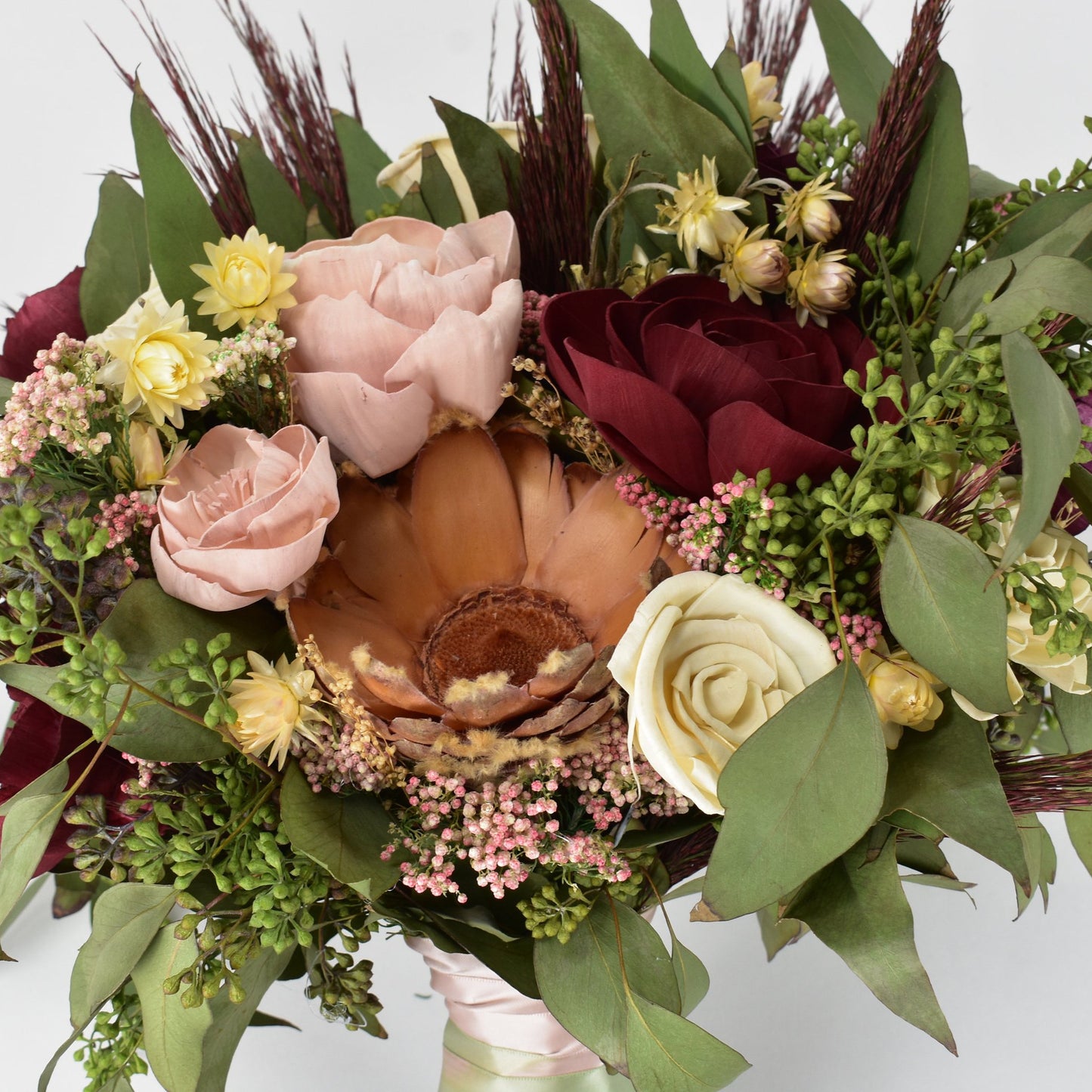 Boho Chic Wood Flower Bouquet