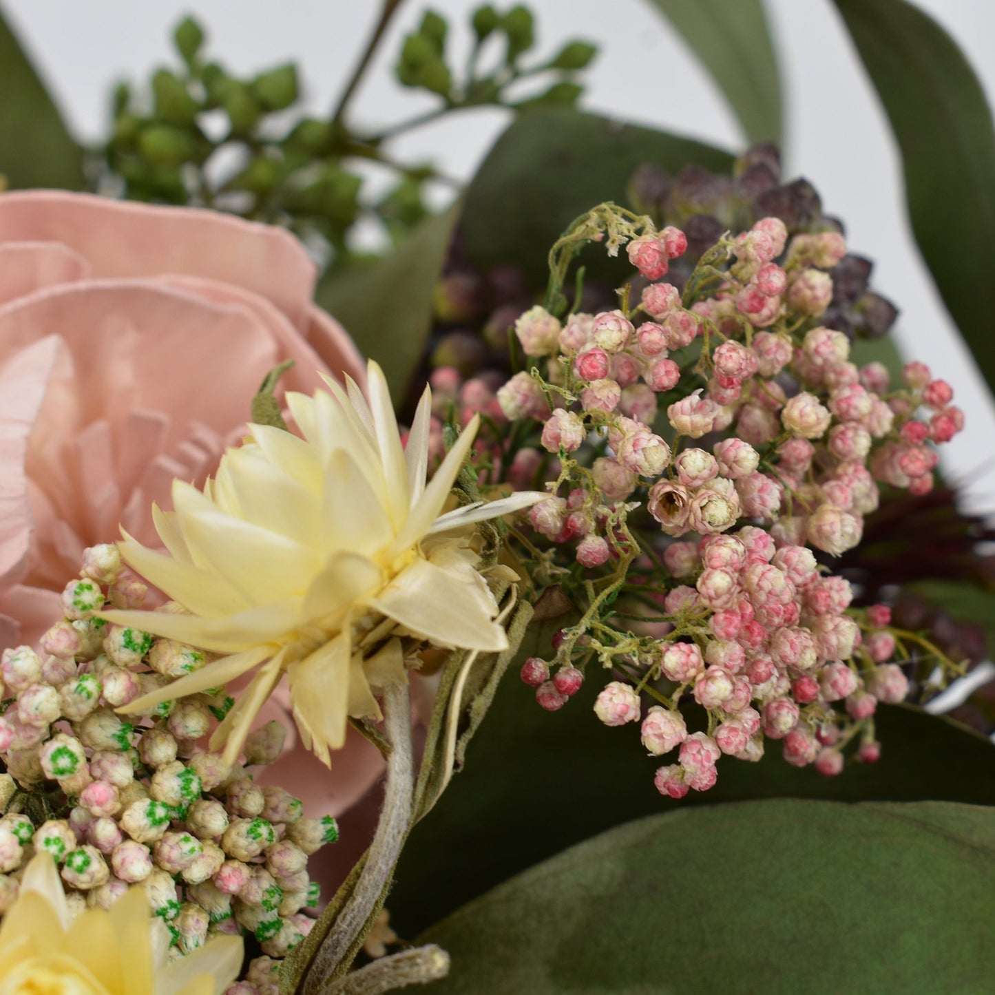 Boho Chic Wood Flower Bouquet