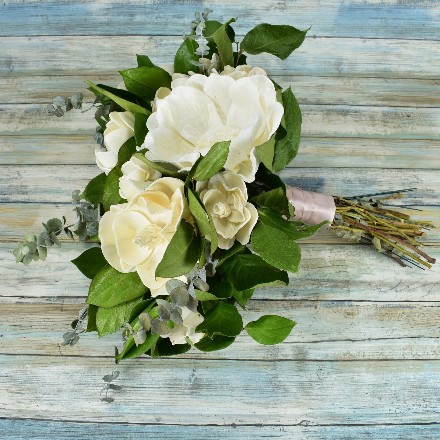 Simply Magnolia Wood Flower Bouquet Collection