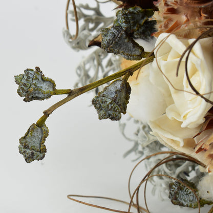 Snowy Mountain Wood Flower Bouquet