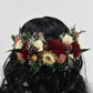 Blushing Beauty Bridal Wood Flower Hair Crown
