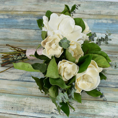 Simply Magnolia Wood Flower Bouquet Collection