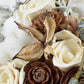 Snowy Mountain Wood Flower Bouquet