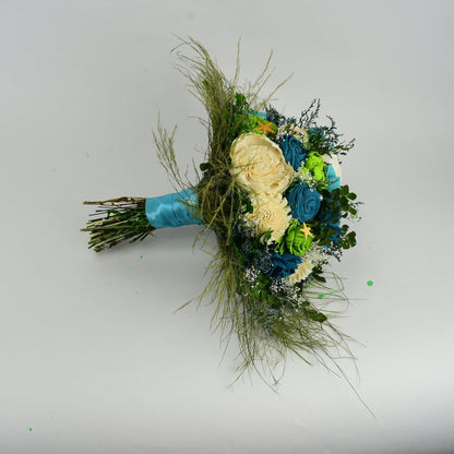 Caribbean Sea Wood Flower Bouquet Collection