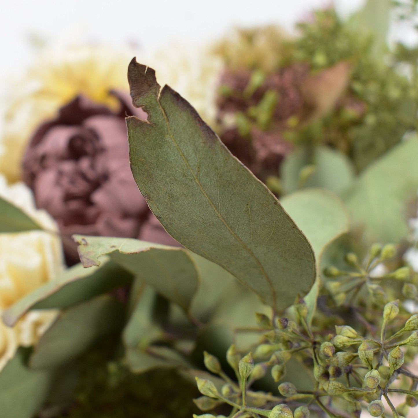 Cinder Rose Wood Flower Bouquet