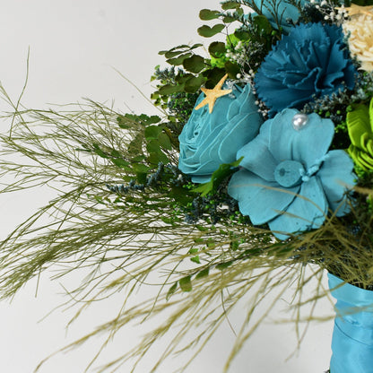 Caribbean Sea Wood Flower Bouquet Collection