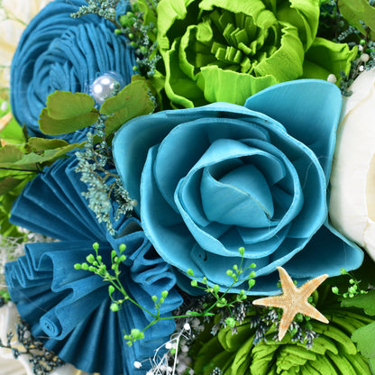 Caribbean Sea Wood Flower Bouquet Collection