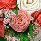Coral Beach Wood Flower Bouquet